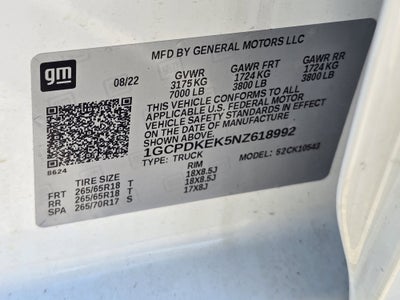 2022 Chevrolet Silverado 1500 LT (2FL)