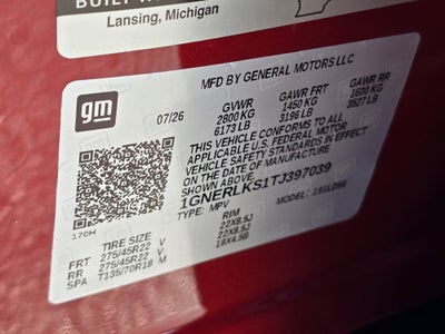 2026 Chevrolet Traverse RS