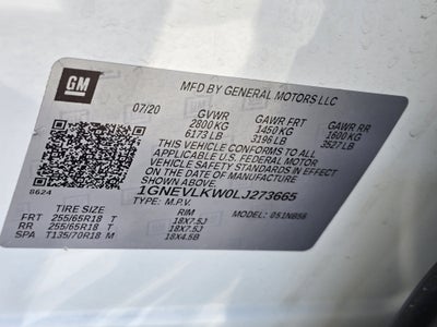 2020 Chevrolet Traverse 1FL