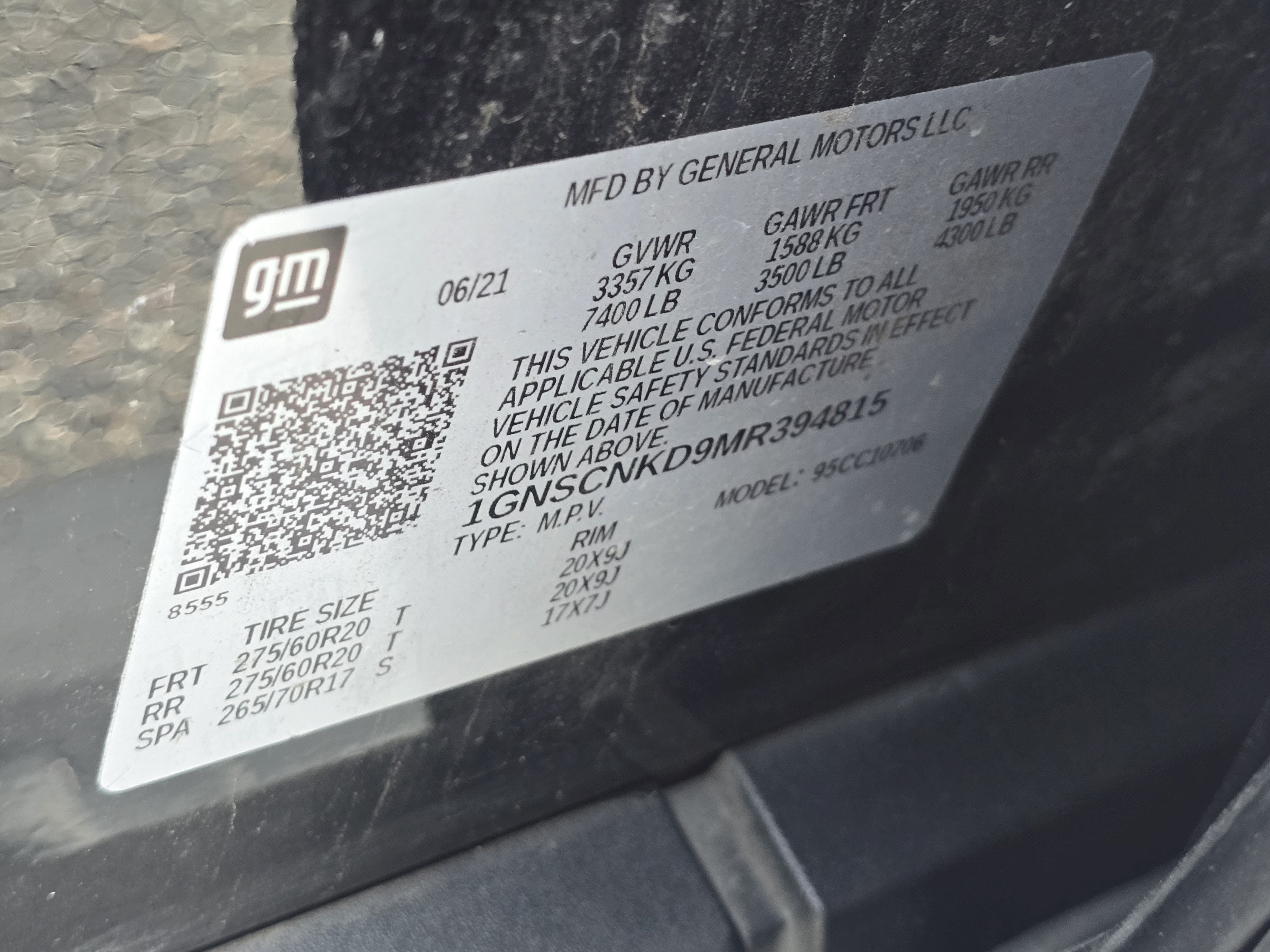 2021 Chevrolet Tahoe LT