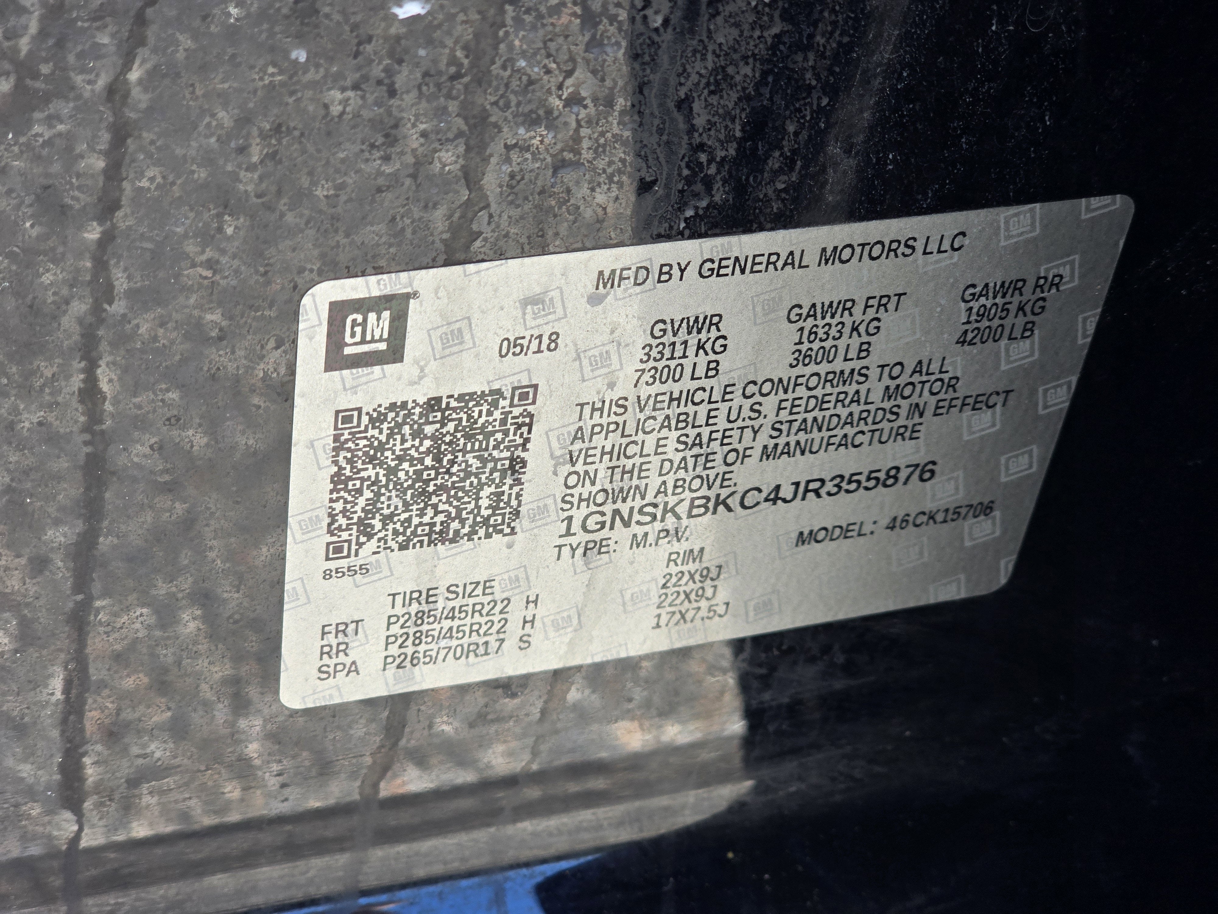 2018 Chevrolet Tahoe LT