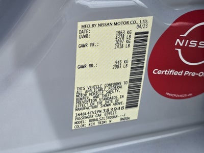 2023 Nissan Altima SR FWD