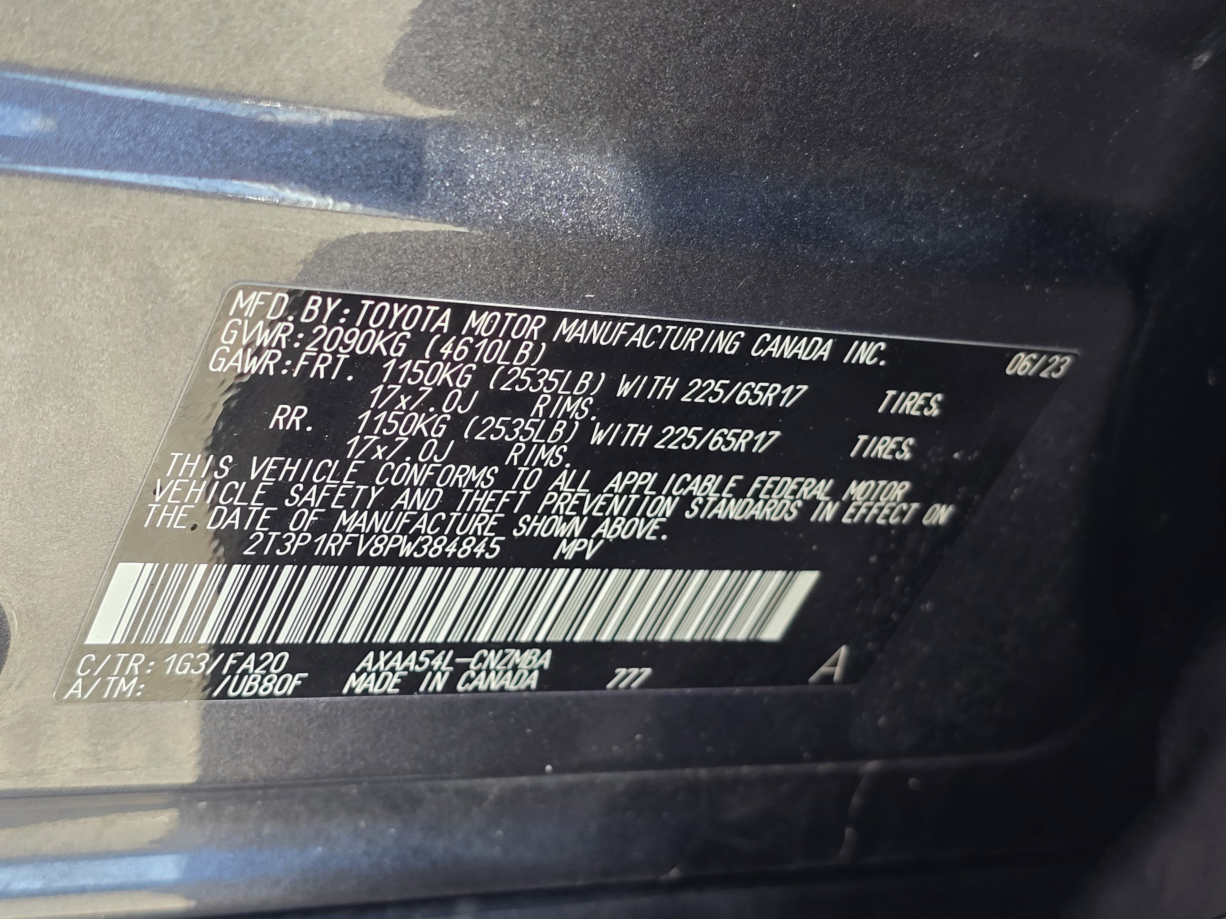 2023 Toyota RAV4 BLK