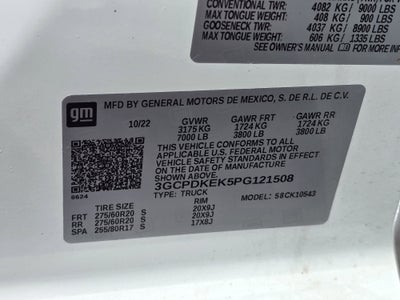 2023 Chevrolet Silverado 1500 LT (2FL)