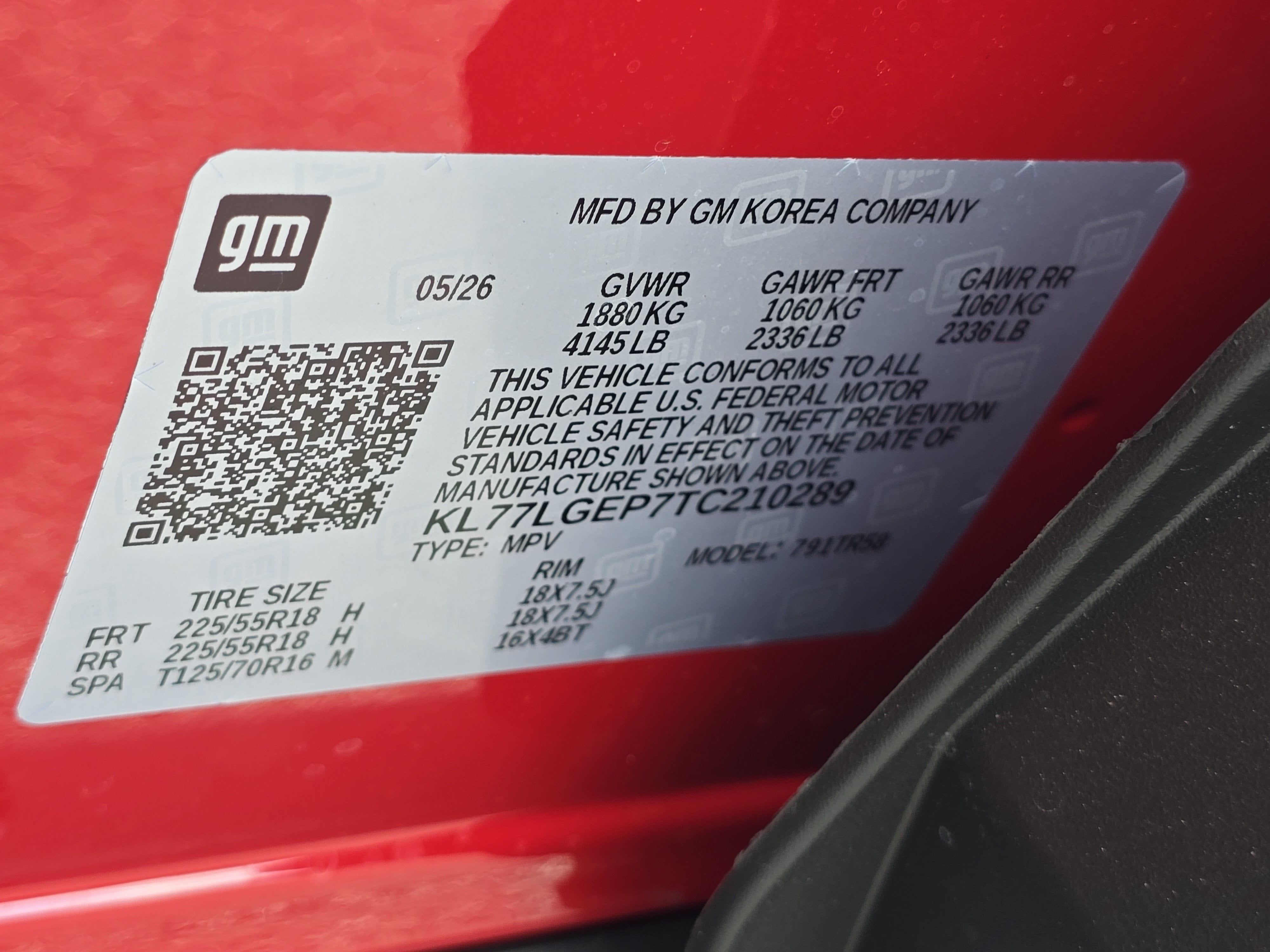 2026 Chevrolet Trax 1RS