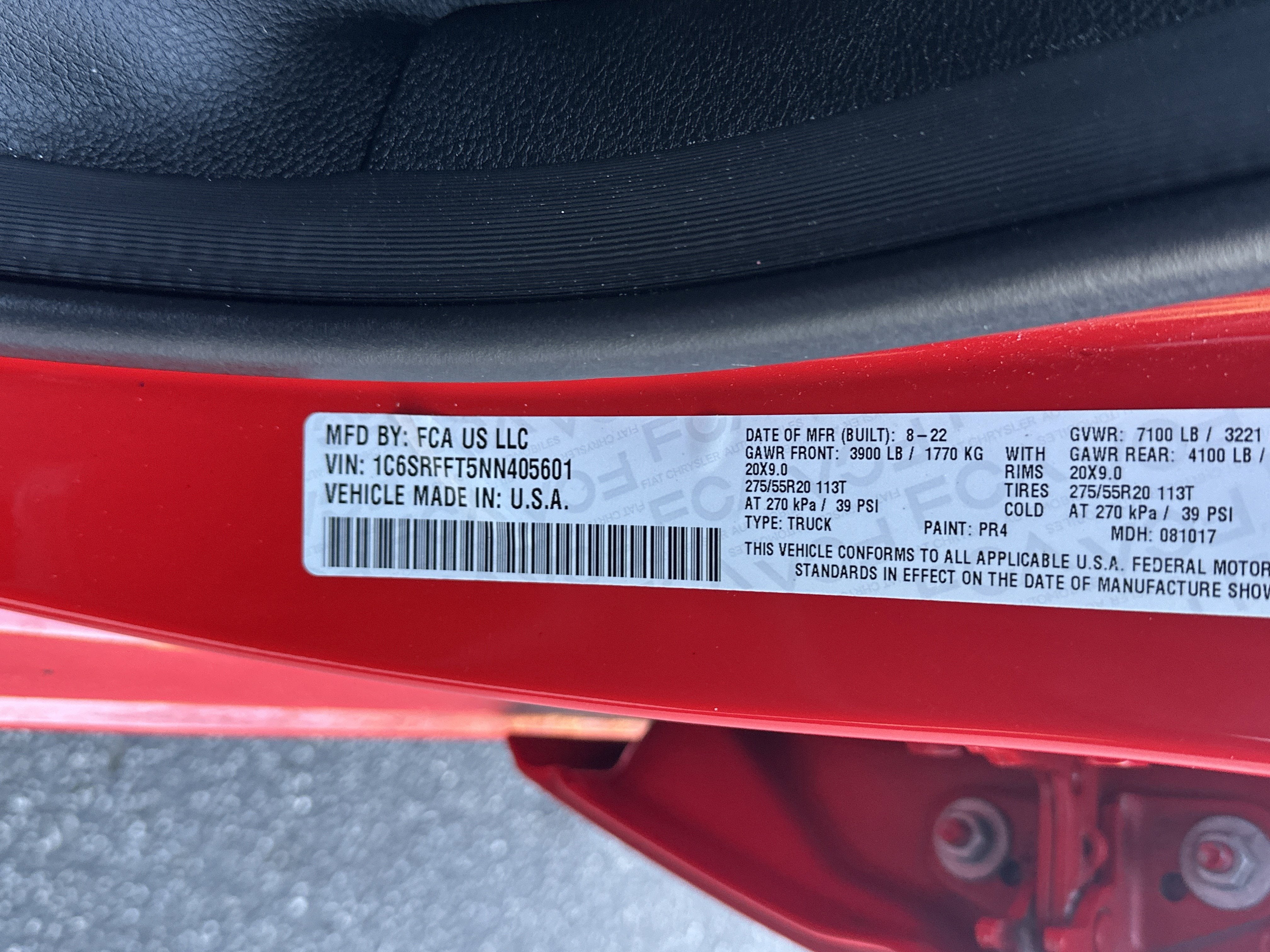 2022 RAM 1500 Big Horn Crew Cab 4x4 5'7" Box