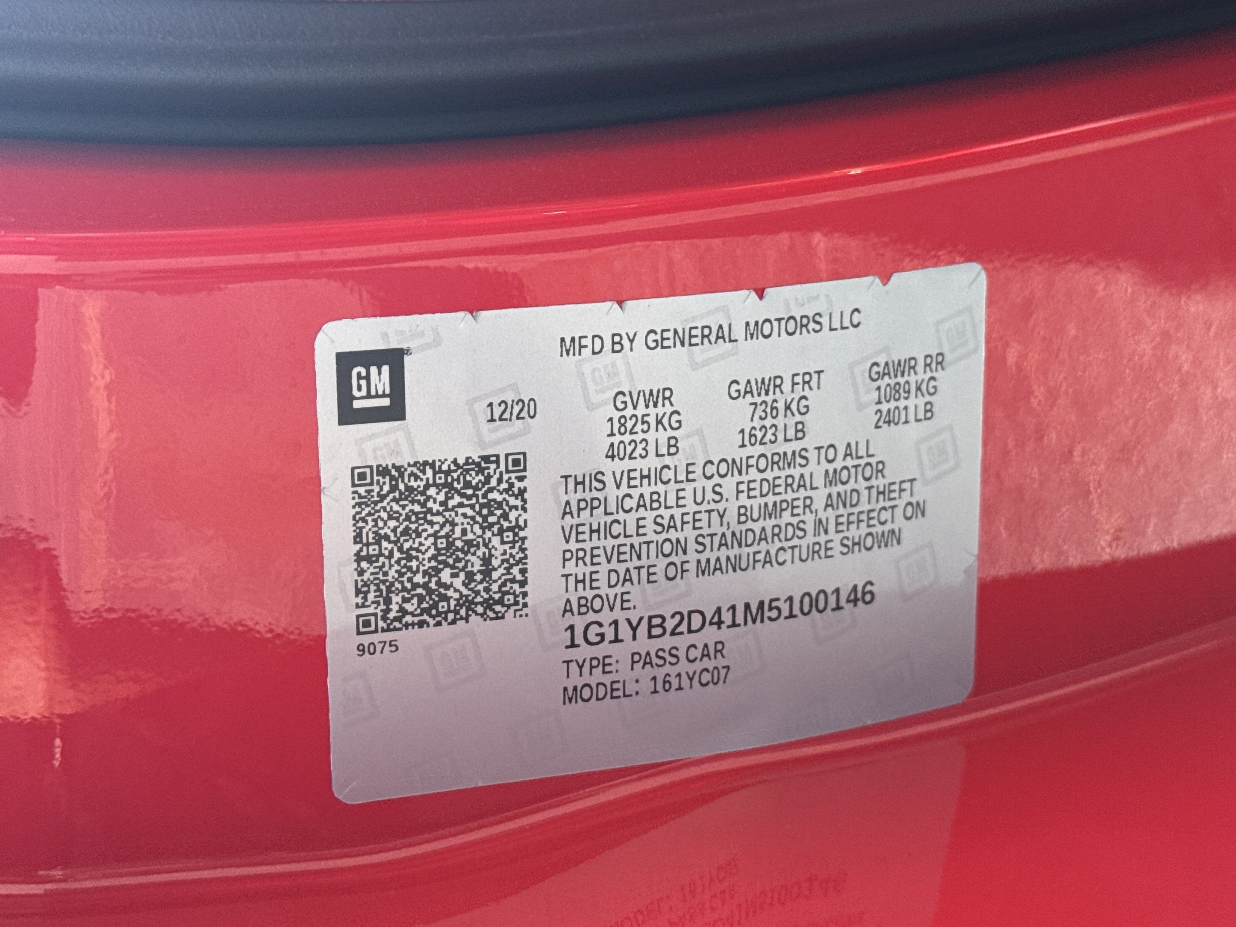 2021 Chevrolet Corvette Stingray 2LT
