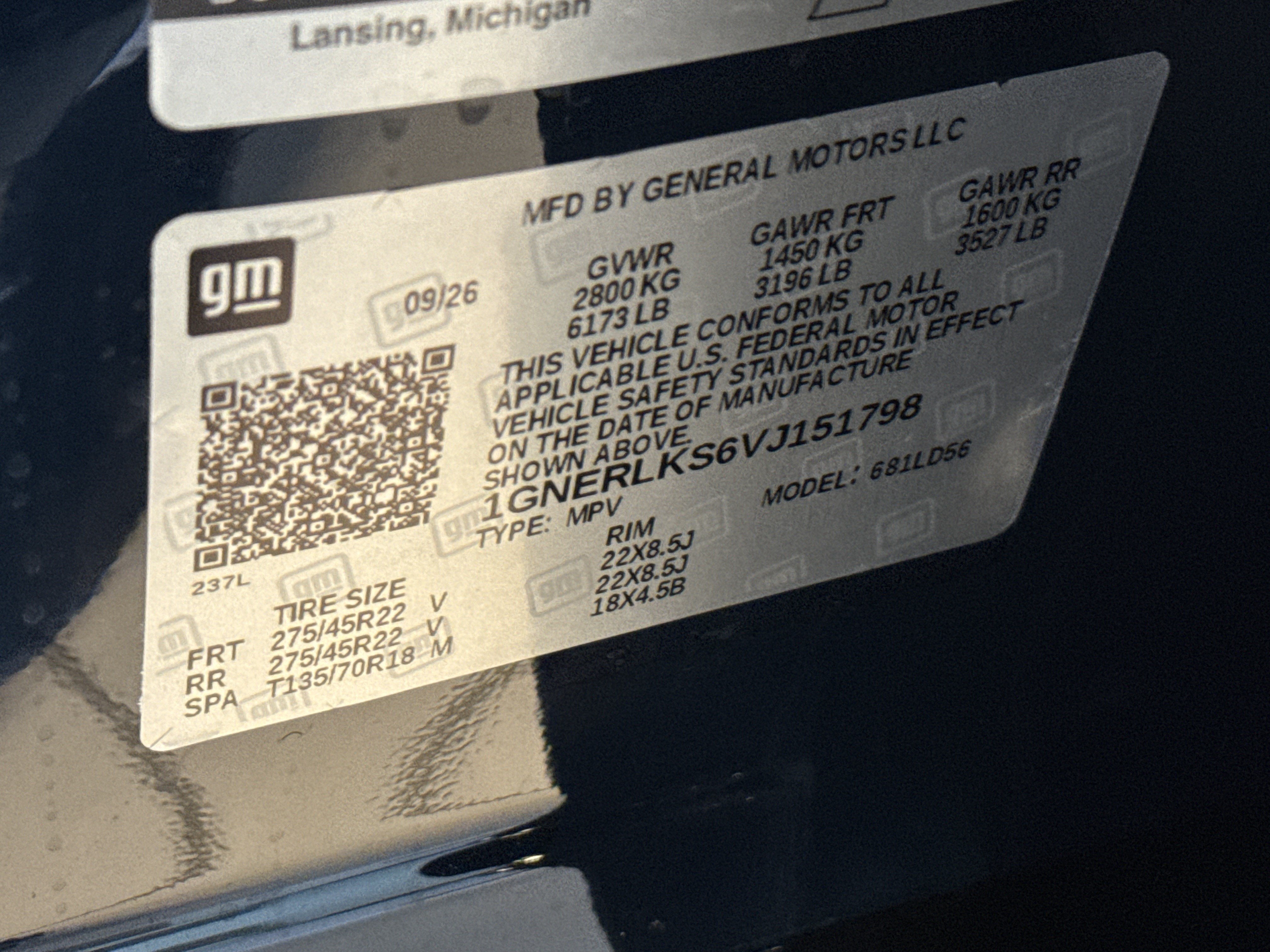 2027 Chevrolet Traverse RS
