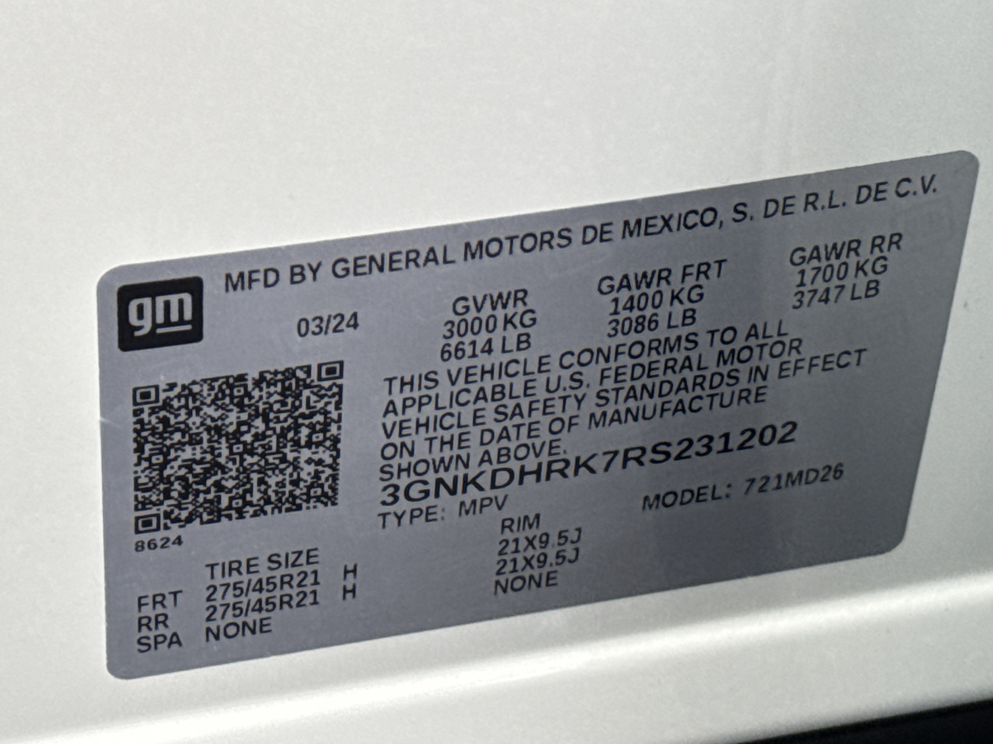 2024 Chevrolet Blazer EV RS