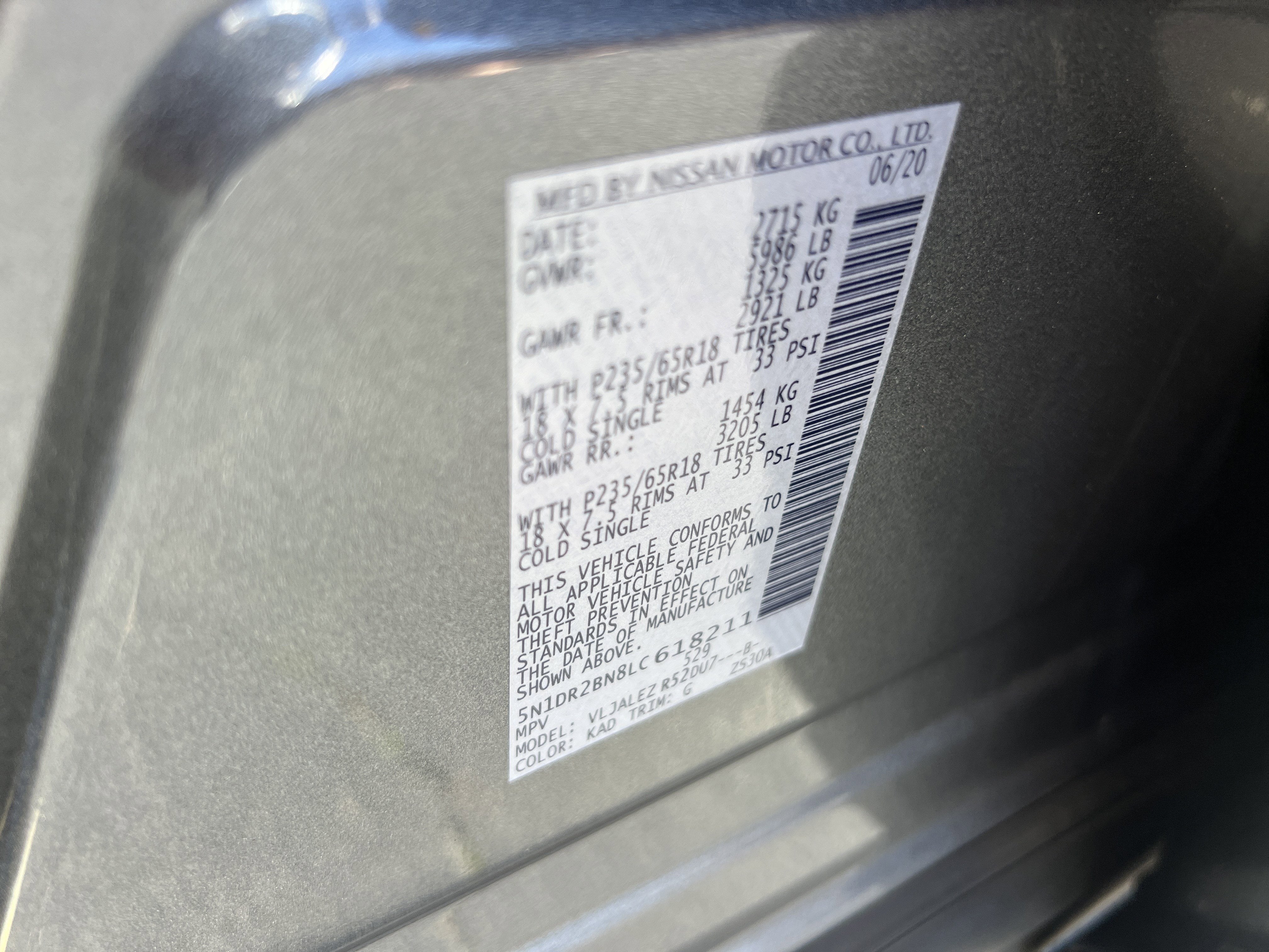 2020 Nissan Pathfinder SV 2WD