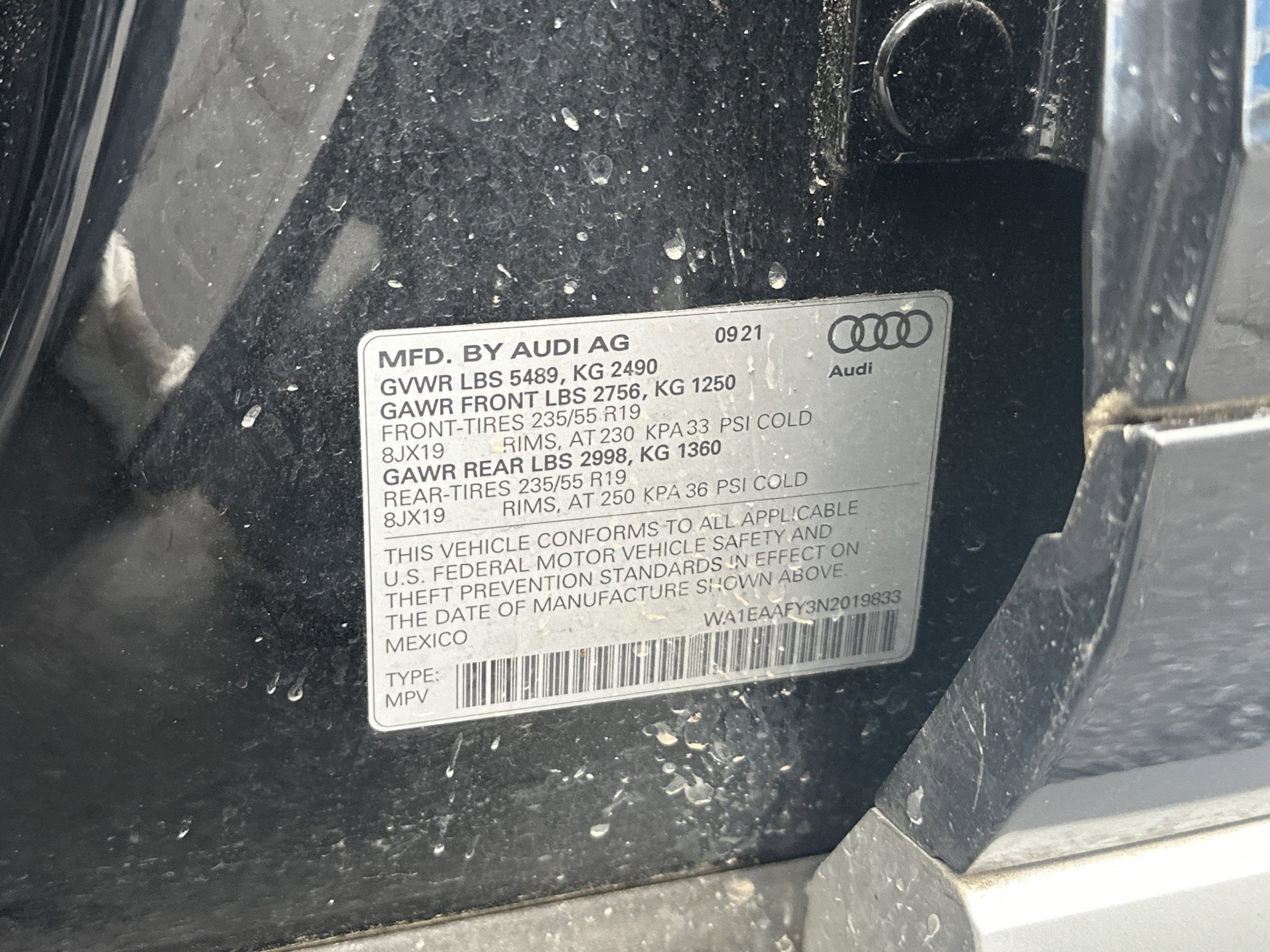 2022 Audi Q5 Premium Plus 45 TFSI S line quattro S tronic