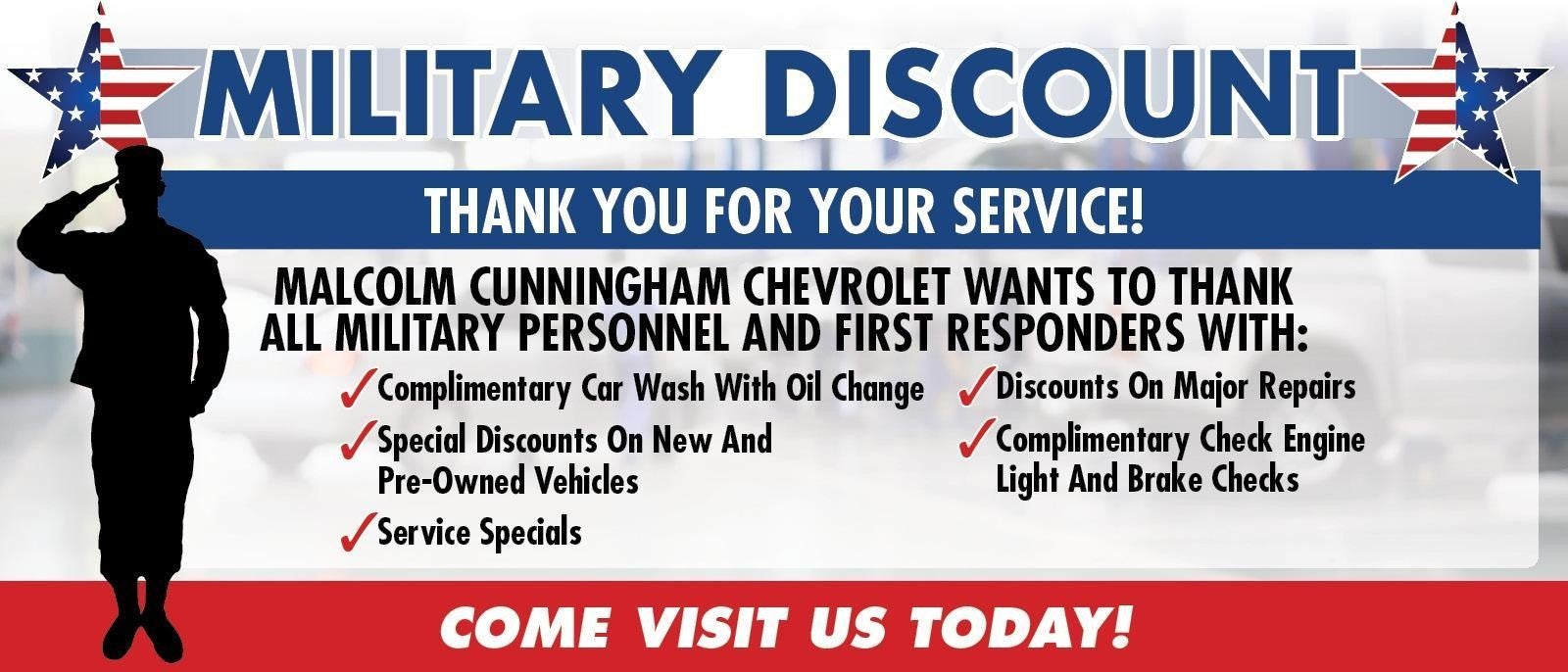 military discount banner