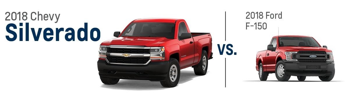 silverado and ford F-150 two car compare